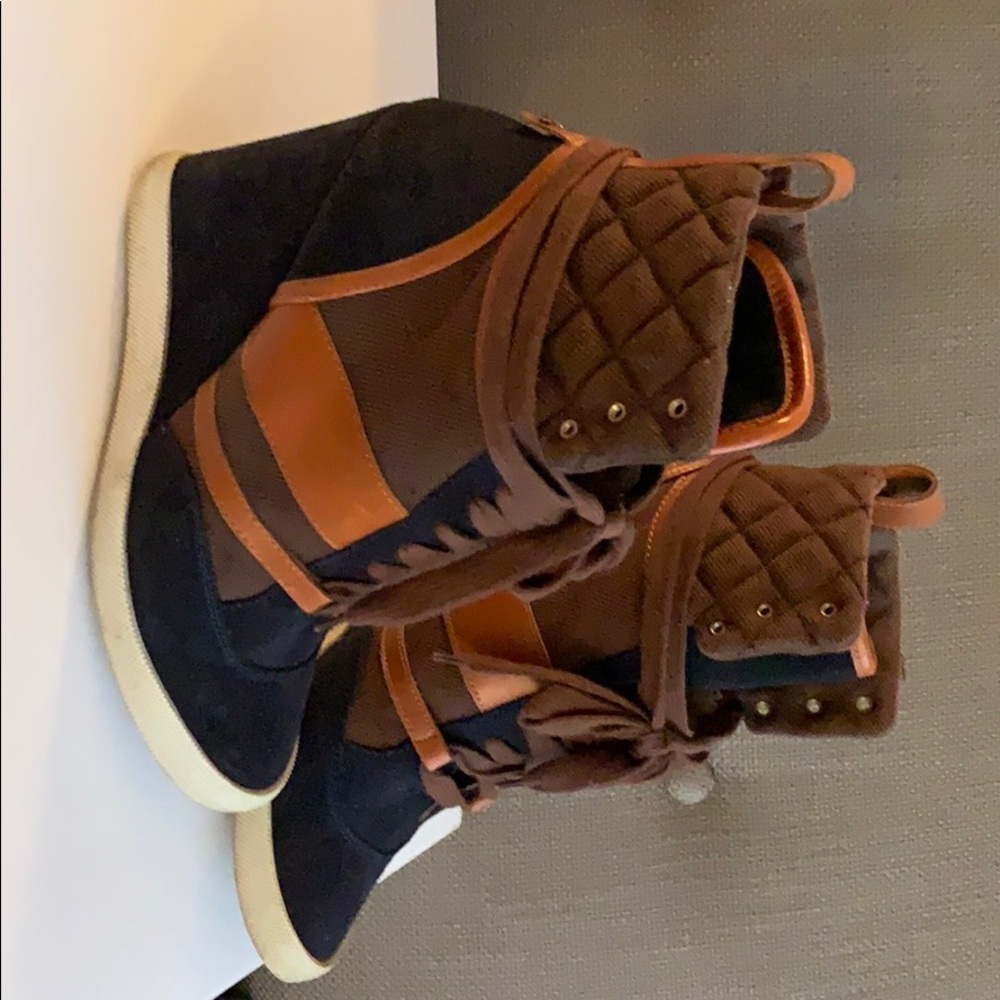 Authentic Chloe wedge sneakers